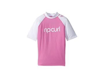 Rip Curl Kids Jr. Dawn Patrol Uv T-shirt Short Sleeve (big Kids) (lilac) Boy's T Shirt