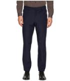 Versace Collection Solid Trousers (blue) Men's Casual Pants