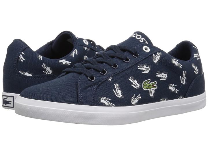 Lacoste Kids Lerond (little Kid/big Kid) (navy/white) Kid's Shoes