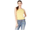 Juicy Couture Awning Stripe Rib Tank (sunlit Awning Stripe) Women's Clothing