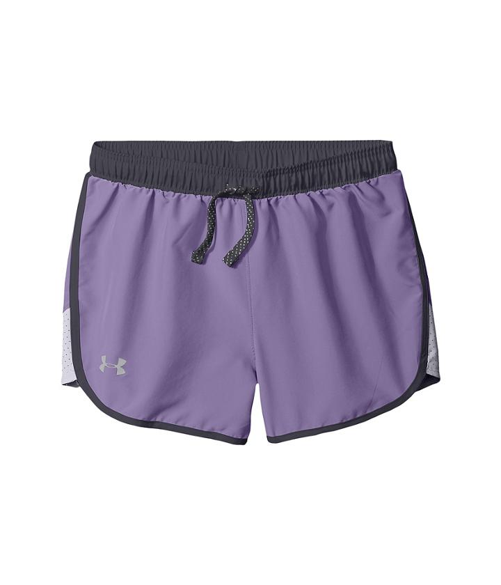 Under Armour Kids Fast Lane Shorts (big Kids) (dark Lavender/lavender Ice) Girl's Shorts