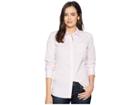 Ariat Kirby Stretch Shirt (white/pink Stripe) Women's Long Sleeve Button Up
