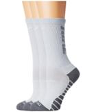 Nike Dry Cushion Crew Training Socks 3-pair Pack (pure Platinum/wolf Grey/white) Women's Crew Cut Socks Shoes