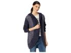 Miss Me Knit Cardigan With Hood (navy) Women's Clothing