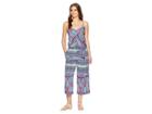Tommy Bahama Riviera Tile Crop Jumpsuit Cover-up (cerise) Women's Swimsuits One Piece