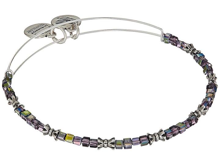 Alex And Ani Celestial Moon Bangle (rafaelian Silver) Bracelet