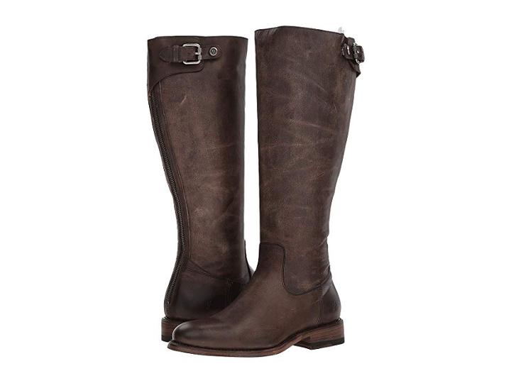 Frye Jayden Buckle Back Zip Wide Calf (slate Washed Antique Pull Up) Women's Zip Boots
