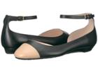 Cole Haan Dixie Ballet (black/nude Leather) Women's Flat Shoes
