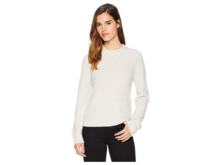 Sanctuary Open Back Sweater (heather Salt) Women's Sweater
