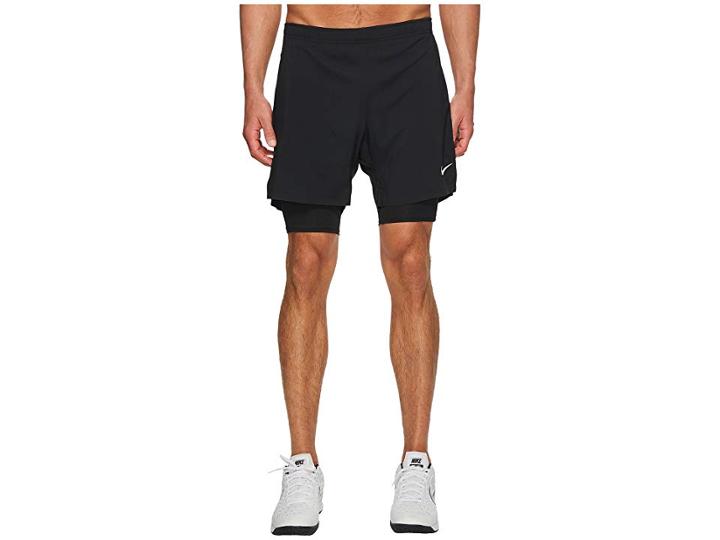 Nike Court Flex Ace 7 Tennis Short (black/black/black/white) Men's Shorts