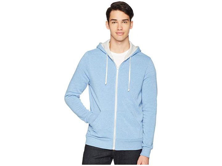 Alternative Rocky Color Blocked Hoodie (silver Lake Overdye/eco Oatmeal) Men's Clothing