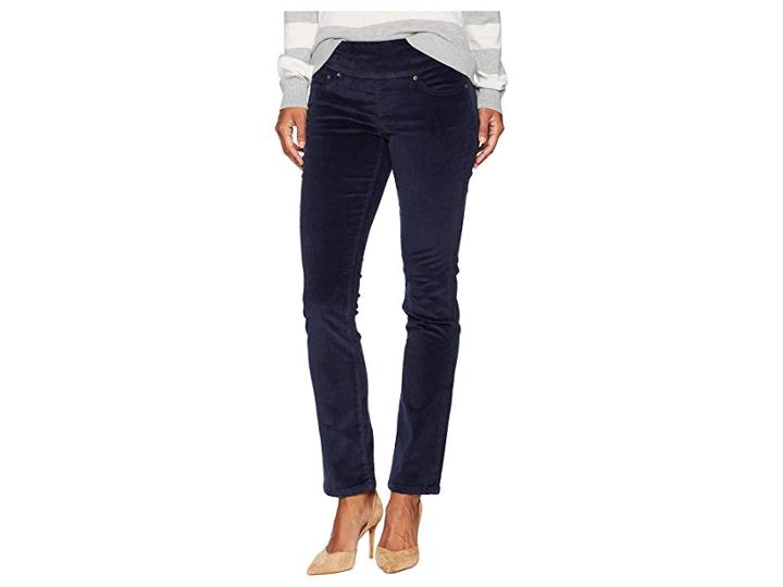 Jag Jeans Petite Petite Peri Pull-on Straight In Refined Corduroy (midnight) Women's Jeans