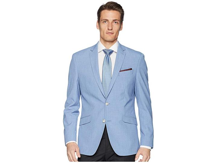 Kenneth Cole Reaction Chambray Sport Coat (blue) Men's Jacket