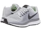 Nike Kids Zoom Pegasus 34 (little Kid/big Kid) (pure Platinum/anthracite/cool Grey) Boys Shoes