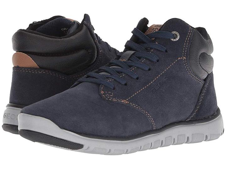 Geox Kids Xunday Boy 10 (big Kid) (navy/black) Boy's Shoes