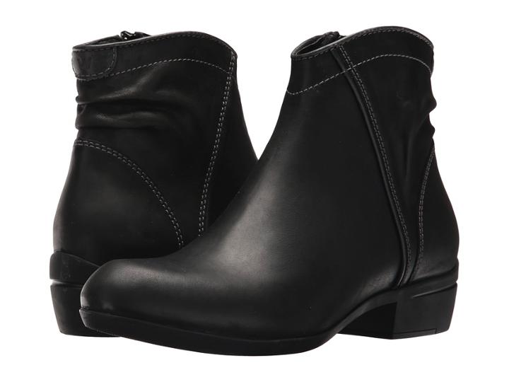 Wolky Winchester (black Algarve Leather) Women's Dress Pull-on Boots