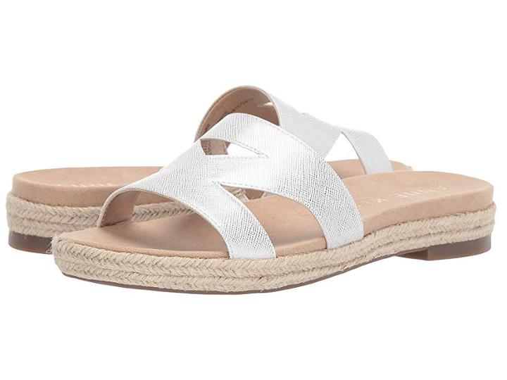 Anne Klein Doris Slide Sandal (white) Women's Shoes