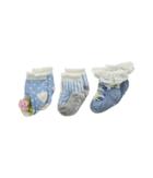 Mud Pie Garden Rose Socks Set Of 3 (infant) (blue) Girls Shoes