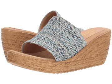 Sbicca Fairy (blue Multi) Women's Wedge Shoes