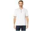 Kenneth Cole New York Short Sleeve 1/4 Zip Solid (white) Men's Clothing
