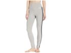 Adidas Designed-2-move High-rise Long 3-stripes Tights (medium Grey Heather) Women's Casual Pants