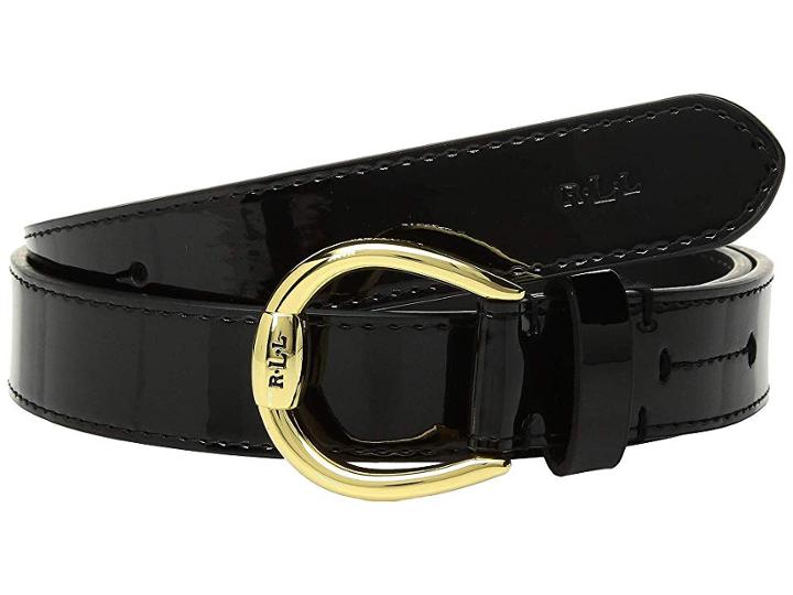 Lauren Ralph Lauren Bennington Dress Casual Belt (black) Women's Belts