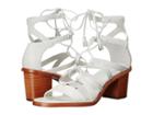 Frye Brielle Gladiator (white Soft Full Grain) High Heels