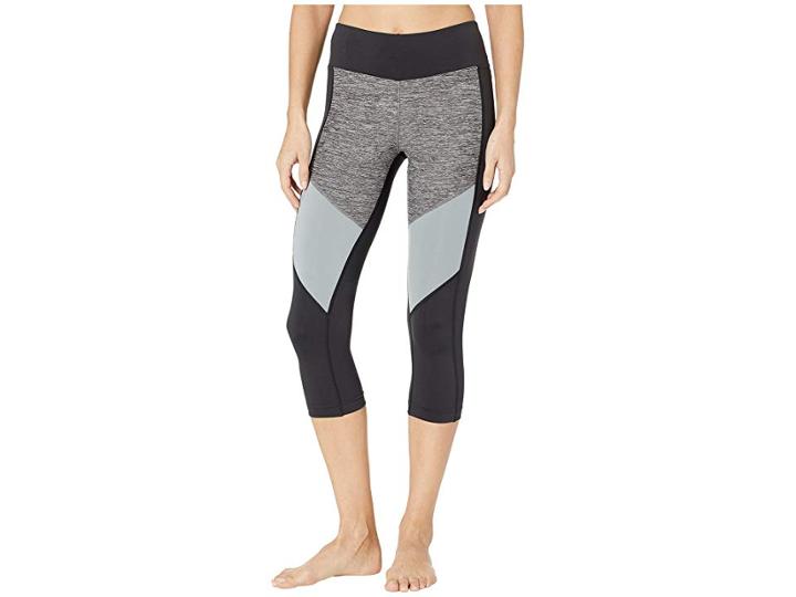 Reebok Melange Capris (black) Women's Casual Pants
