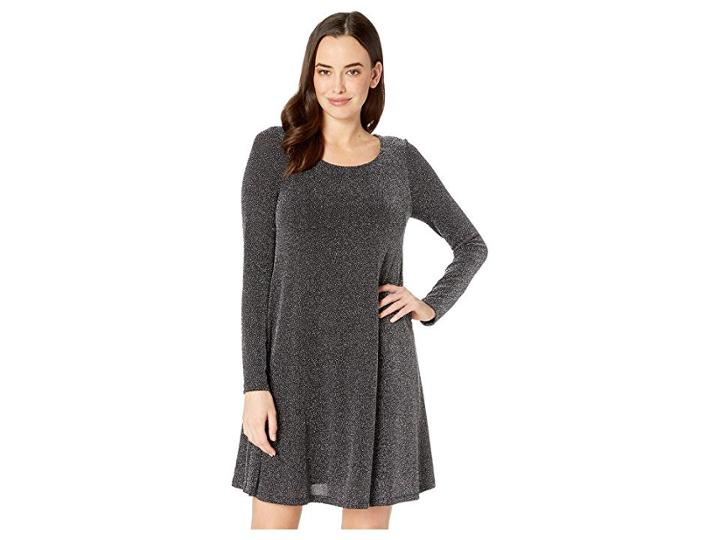 Karen Kane Metallic Chloe Dress (silver) Women's Dress