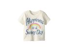 Peek Happiness Tee (infant) (white) Girl's T Shirt
