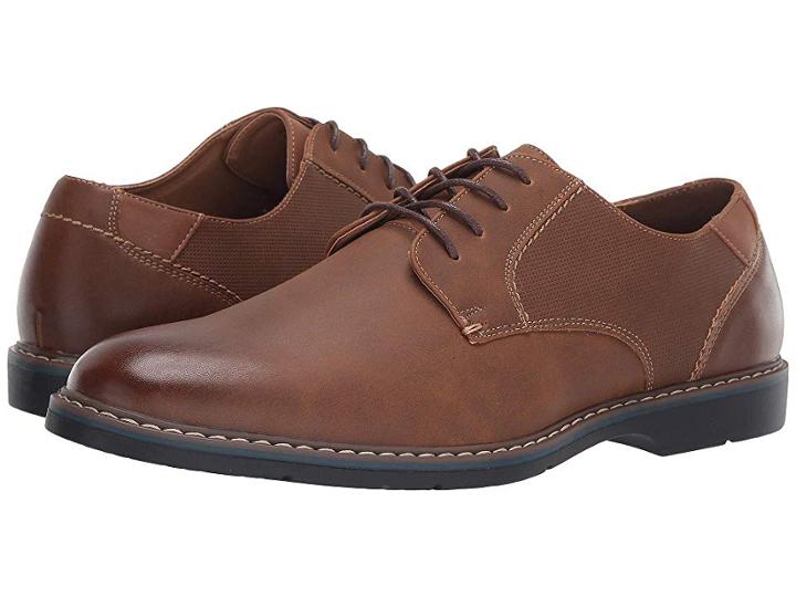 Nunn Bush Oakland Plain Toe Oxford (cognac) Men's Shoes