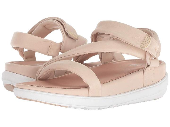 Fitflop Loosh Luxetm Z-strap Leather Sandals (nude Leather) Women's Sandals
