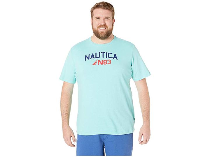 Nautica Big & Tall Big Tall Big Wave Surf Tee (pools Daqua) Men's Clothing