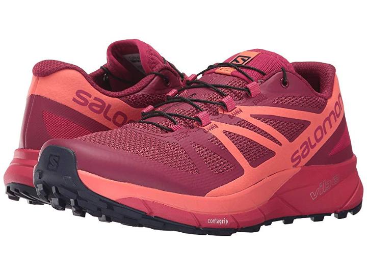 Salomon Sense Ride (sangria/living Coral/virtual Pink) Women's Shoes