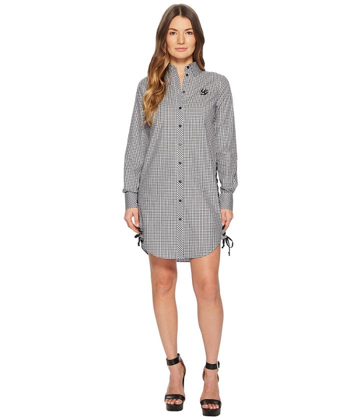 Mcq Rockabilly Shirtdress (black/white) Women's Dress
