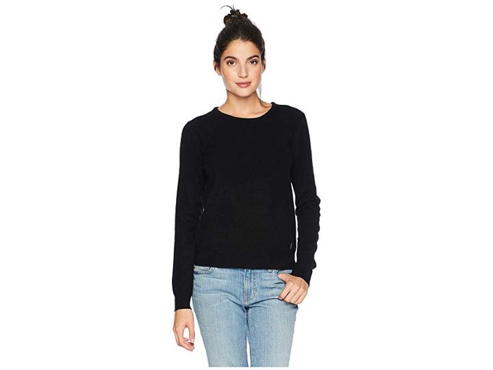 Juicy Couture Cashmere Pullover (pitch Black) Women's Sweater