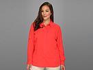 Columbia - Plus Size Silver Ridge L/s Shirt (red Hibiscus)