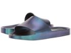 Melissa Shoes Beach Slide Shine (blue Iridescent) Women's Shoes