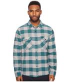 Brixton Hayes Long Sleeve Flannel (concrete) Men's Long Sleeve Button Up