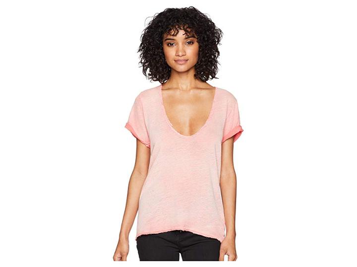 Free People Saturday Tee (coral) Women's T Shirt