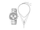 Steve Madden Madden Girl Watch With Charm And Stone Bracelet Set Smgs020 (silver) Watches