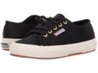 Superga 2750 Satin (black/gold) Women's Lace Up Casual Shoes