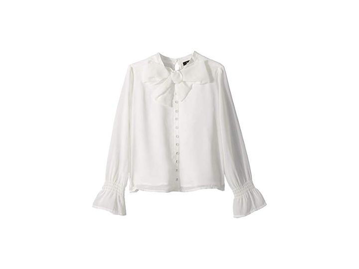 Bardot Junior Sia Bow Blouse (big Kids) (ivory) Girl's Blouse