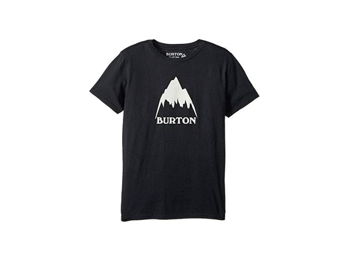Burton Kids Classic Mountain S/s Tee (big Kids) (true Black 1) Boy's T Shirt