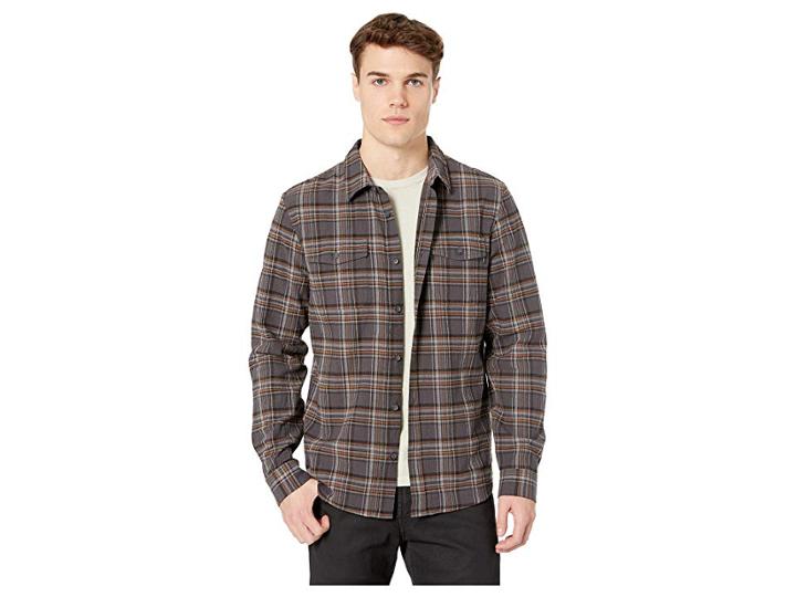 O'neill Backroads Flannel (black) Men's Long Sleeve Button Up