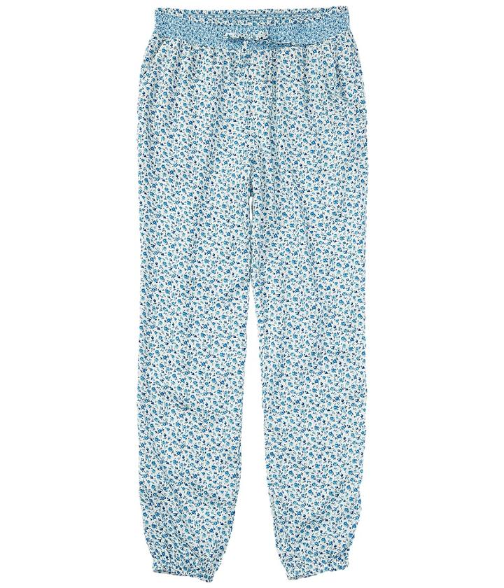 Polo Ralph Lauren Kids Floral Pants (little Kids/big Kids) (cream/blue Multi) Girl's Casual Pants