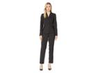 Le Suit Two-button Notch Collar Dot Pinstripe Pants Suit (black/white) Women's Suits Sets