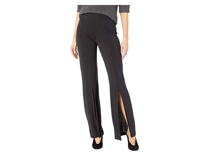 Bb Dakota It's Slit Wide Leg Pants (black) Women's Casual Pants