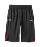 Nike Kids Elite Basketball Short (little Kids/big Kids) (anthracite/turf Orange/matte Silver) Boy's Shorts