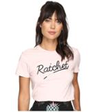 House Of Holland Ratchet Shrunken T-shirt (pink) Women's T Shirt